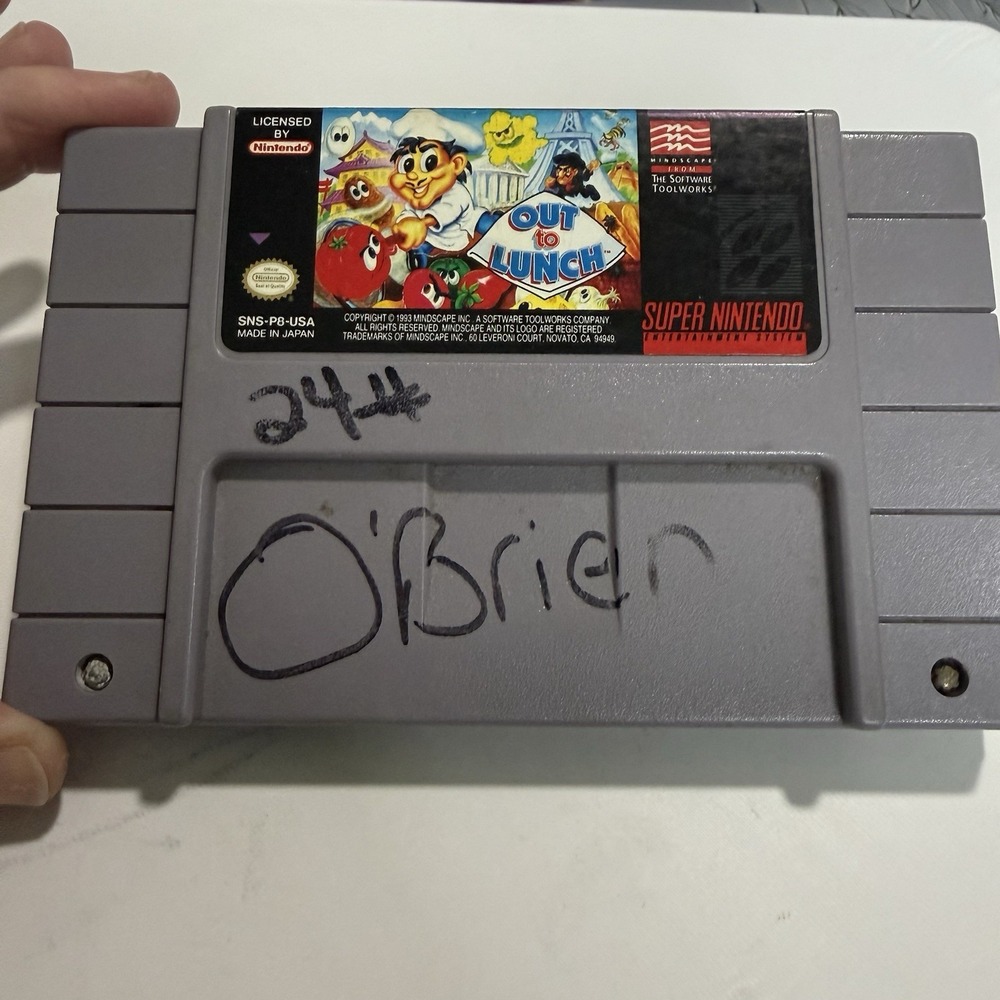 Out to Lunch (Super Nintendo Entertainment System, 1993) SNES